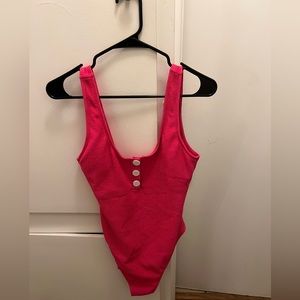 Pink One Piece Swimsuit